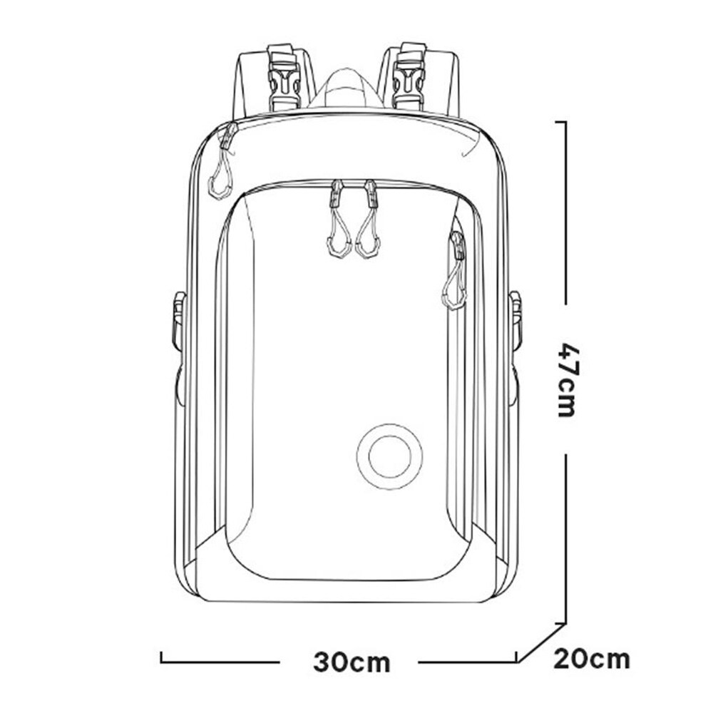 Vandafvisende rygsæk 47 x 30 x 20 cm / sæk med smart opbevaring / computerrygsæk