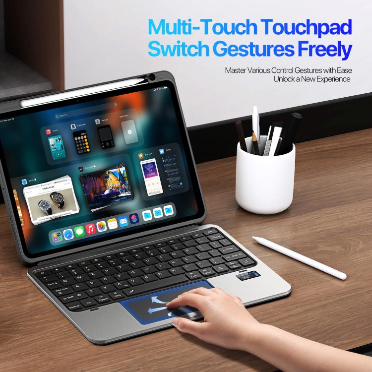 Aftageligt tastaturcover til iPad Air 11 2024 / 2025 / Air 4 / 5 – Sort