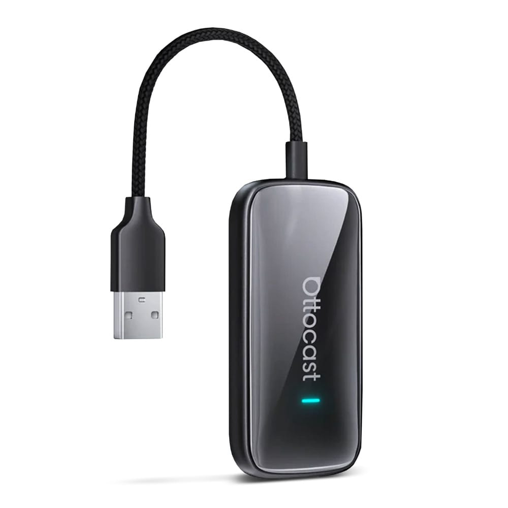 Ottocast Play2Video Ultra trådløs CarPlay- og Android Auto-adapter