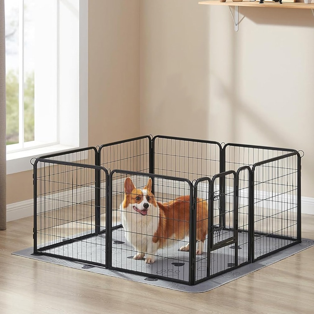 Fleksibelt metalrullebur, 60 cm højt og 8 paneler