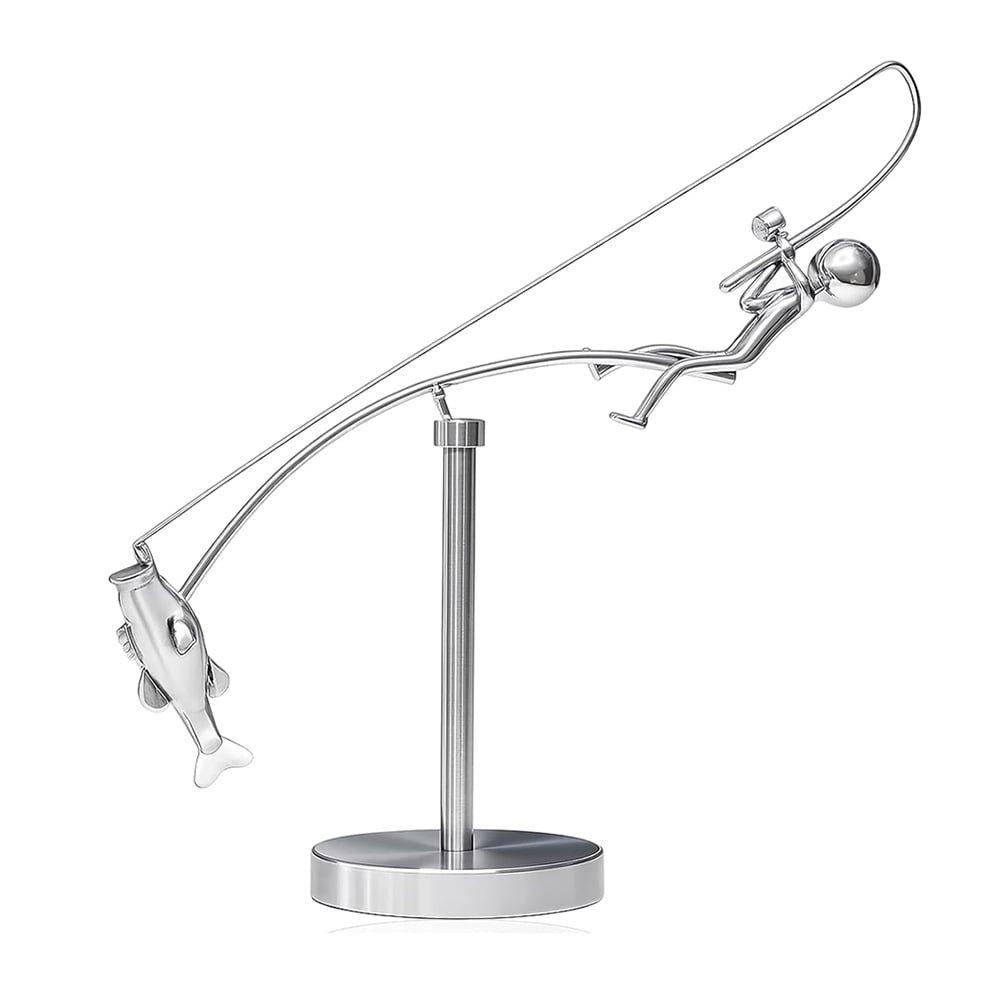 Kinetisk balanceskulptur – Fisker