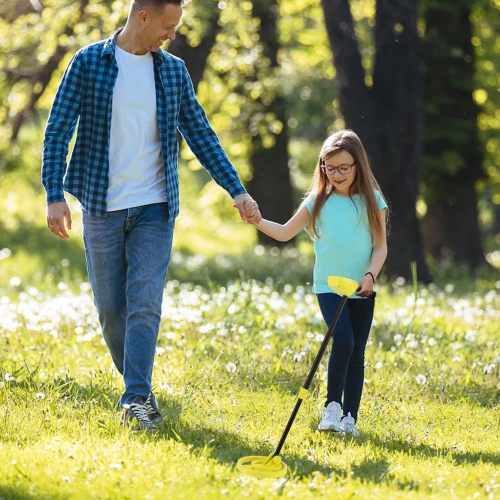 Metaldetektor til børn med justerbar længde og vandtæt søgespole