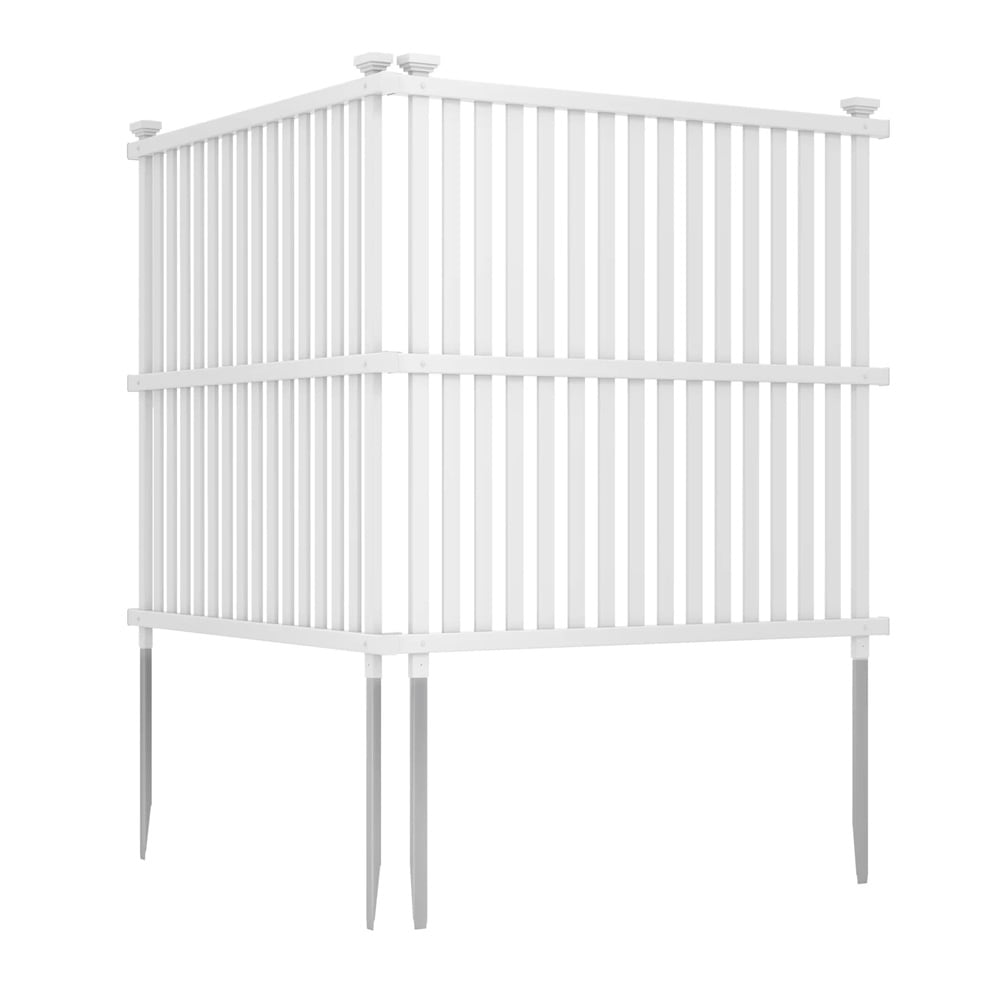Beskyttelseshegn til luftpumpe 113x114cm - Hvid