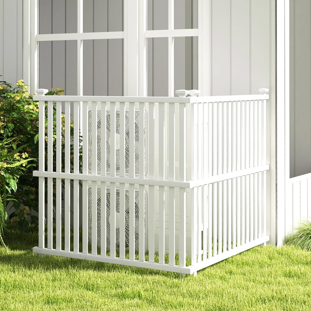 Beskyttelseshegn til luftpumpe 113x114cm - Hvid