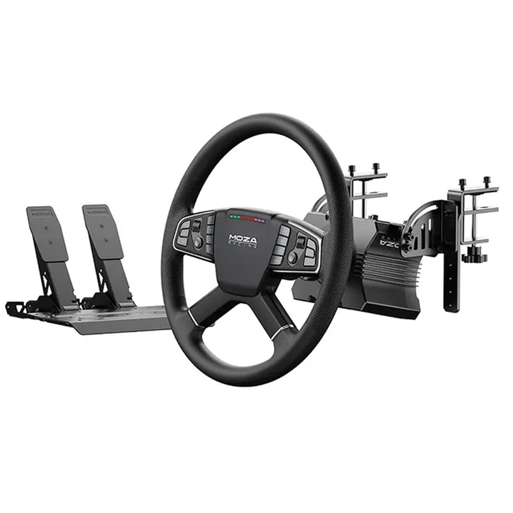 Moza RacingTruck Driving Simulator Set med 400 mm rat, force feedback og hurtig tilslutning til pc