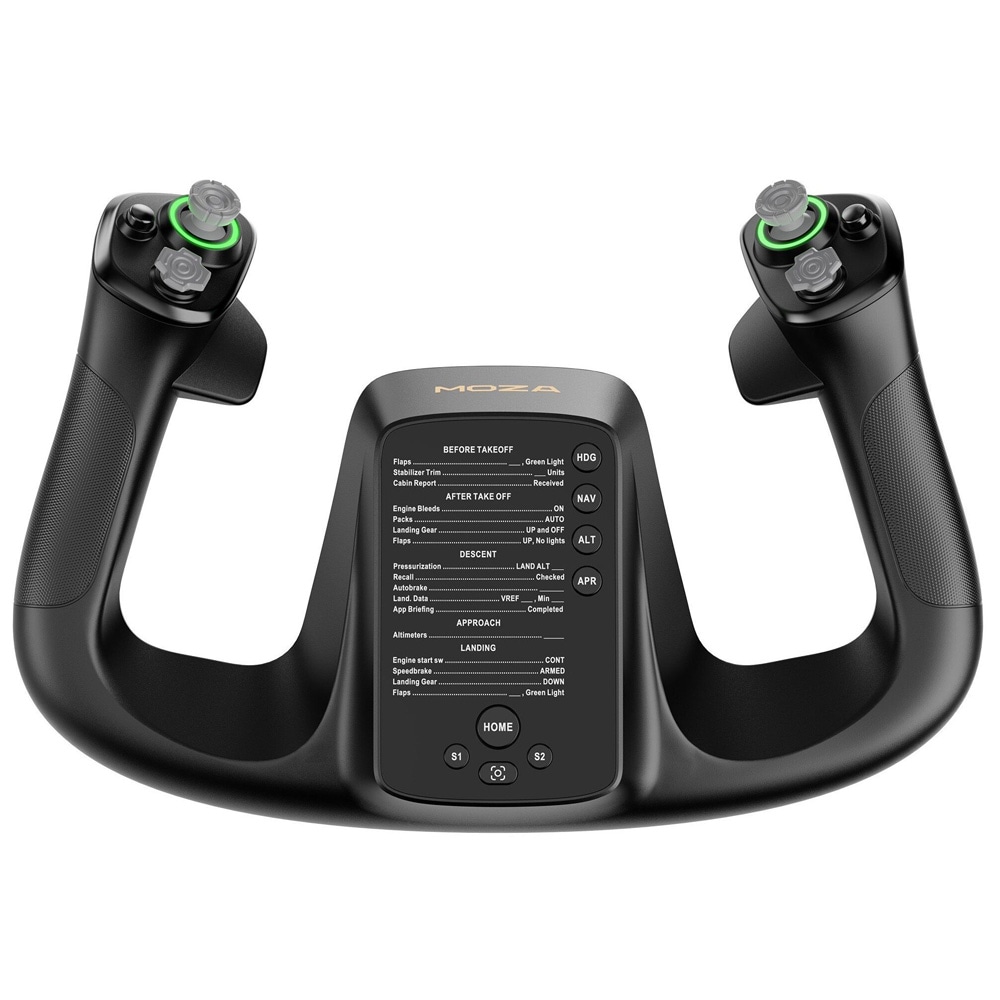 Moza MFY Yoke-kontrolhjul til flysimulator med 34 indgange og quick release