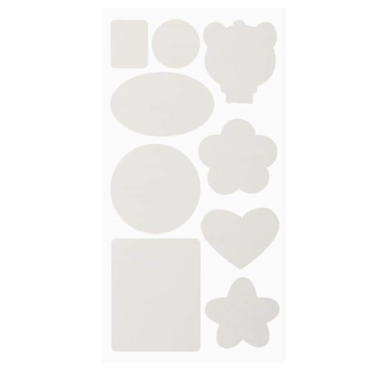 Læderreparationslapper til sofaer, lænestole og bilsæder 10-pak - Hvid