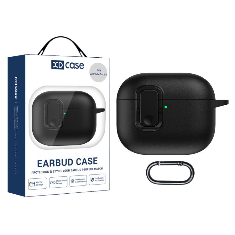 Beskyttelsesetui i kunstlæder til AirPods Pro 2 / 1 - Svart