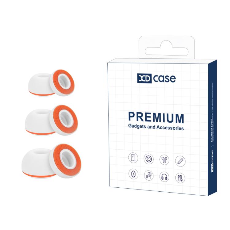 Ørepropper til AirPods Pro 3 S/M/L - Hvid/Orange