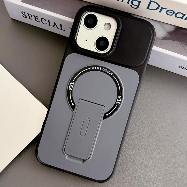 Bagskal med magnetisk ring og stativ til iPhone 14 - Svart