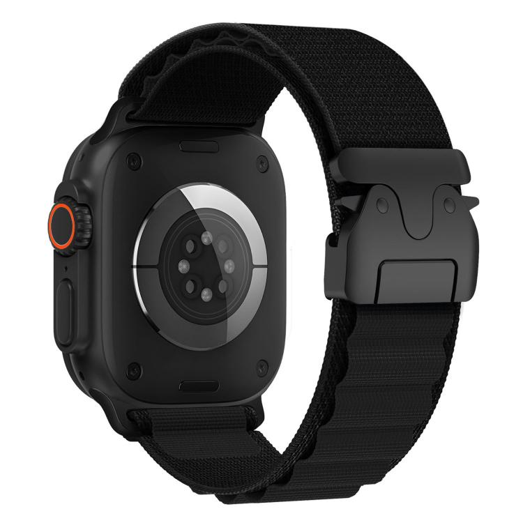 Nylonrem til Apple Ur 46mm / 49mm / 45mm / 44mm - Sort