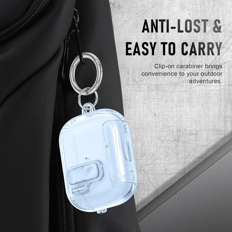 Etui med stativ til AirPods Pro 2 – Gennemsigtig blå