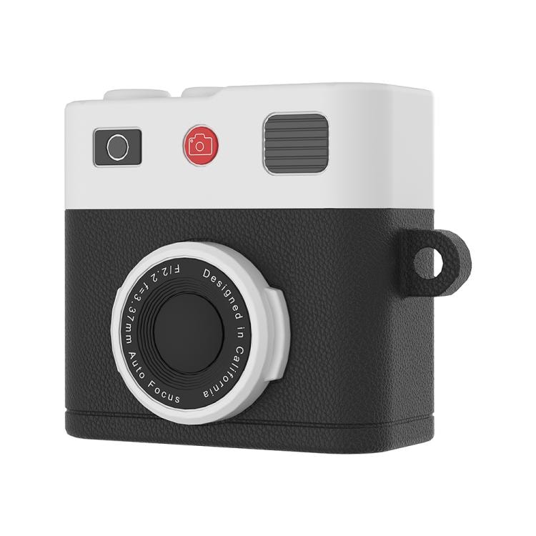Etui til AirPods Pro 3 i retro kameradesign – Sort silikone