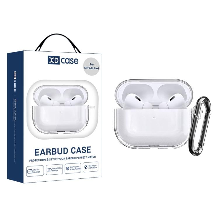 Beskyttelsesskal med karabinhage til AirPods Pro 3 - Klar