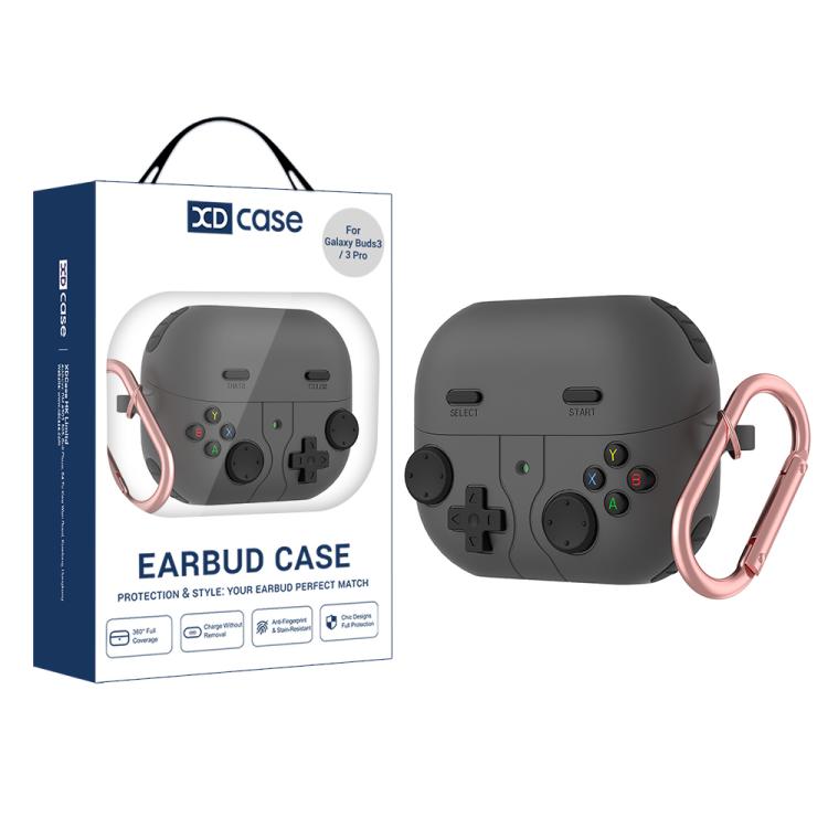 Beskyttelsesskal til Samsung Galaxy Buds3 / 3 Pro / 3 FE i retrodesign Håndbetjening - Svart