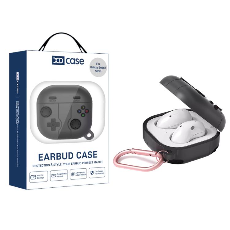 Beskyttelsescover til Samsung Galaxy Buds FE / Buds 2 Pro i retrodesign Håndbetjening - Svart