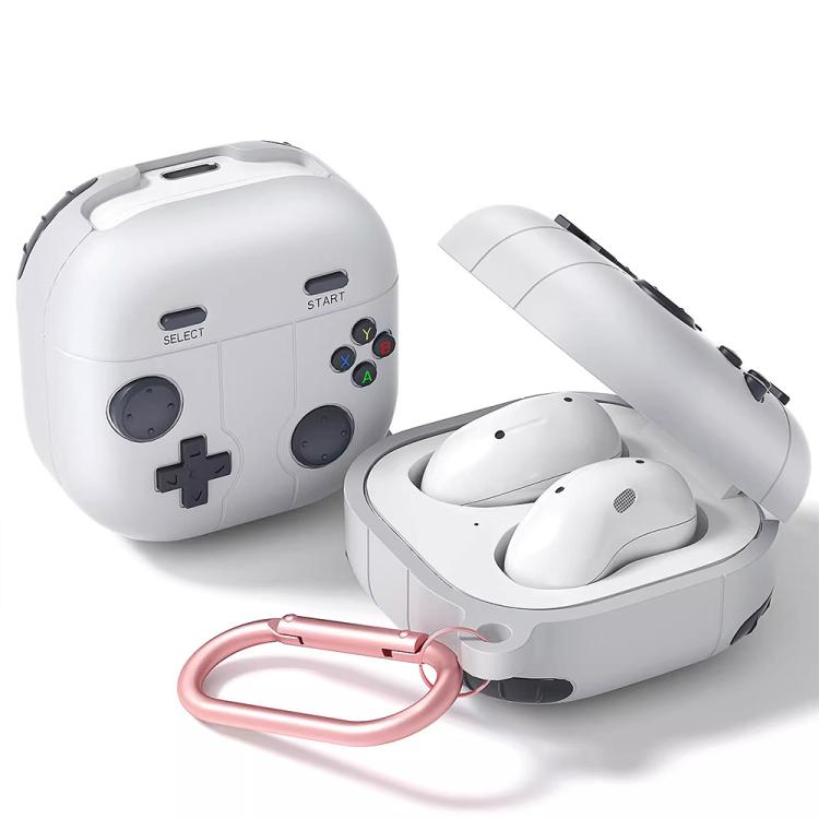 Beskyttelsesskal til Samsung Galaxy Buds FE / Buds 2 Pro i retrodesign Håndbetjening - Grå