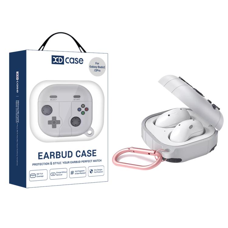 Beskyttelsesskal til Samsung Galaxy Buds FE / Buds 2 Pro i retrodesign Håndbetjening - Grå