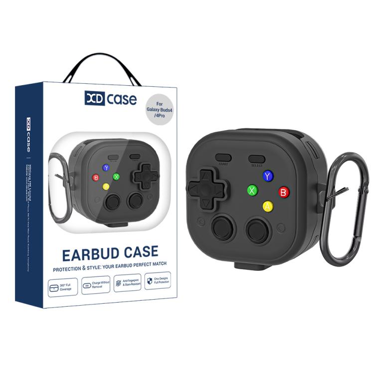 Beskyttelsesskal til Samsung Galaxy Buds 4 / 4 Pro i retrodesign Håndbetjening - Svart