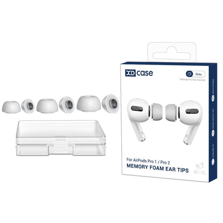 Hukommelsesskum-ørepuder til AirPods Pro 1/2 Størrelse: S/M/L - Svart