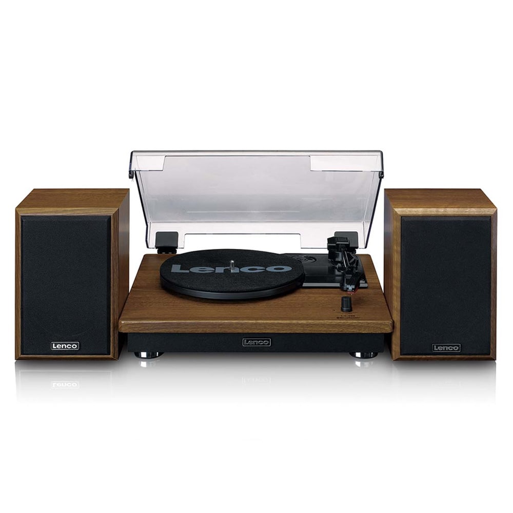 Lenco LS-100 pladespiller med Bluetooth, 2 x 10 W højttalere – eg