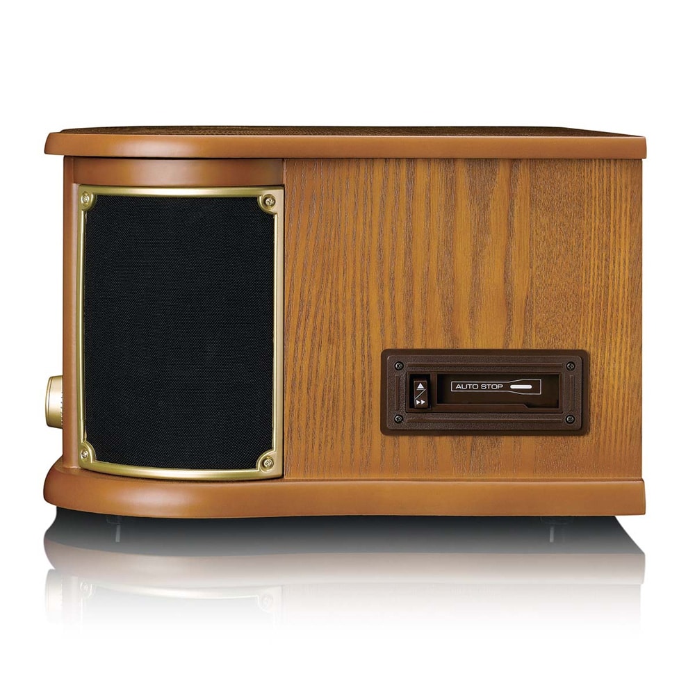 Lenco TCD-2551WD retro-pladespiller i træ med Bluetooth, cd og kassettebånd