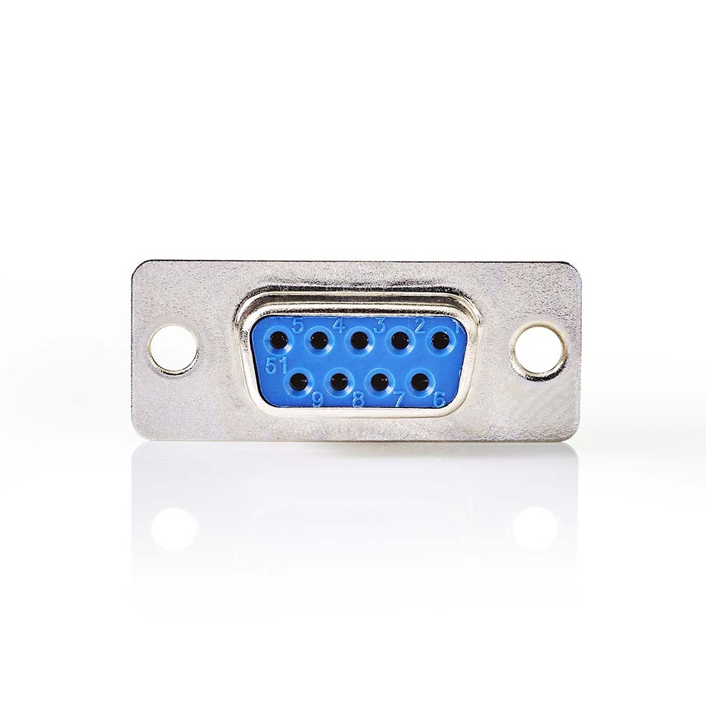 Nedis D-Sub 9-polet hun til chassismontering