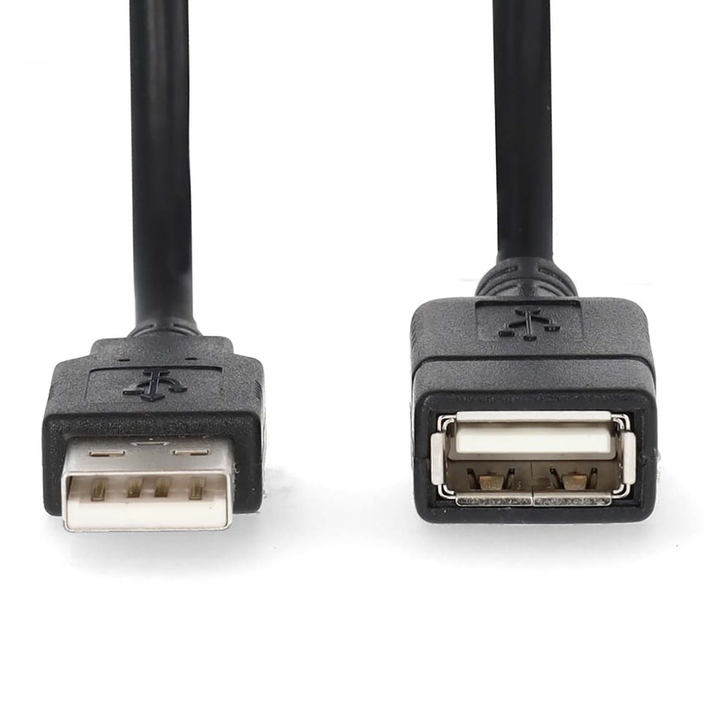 Nedis USB-forlængerkabel 2 m - USB 2.0 med 480 Mbit/s
