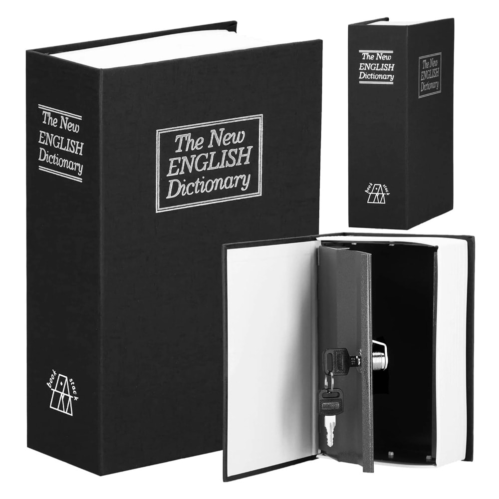 Maple book safe - bogformet bankboks i stål