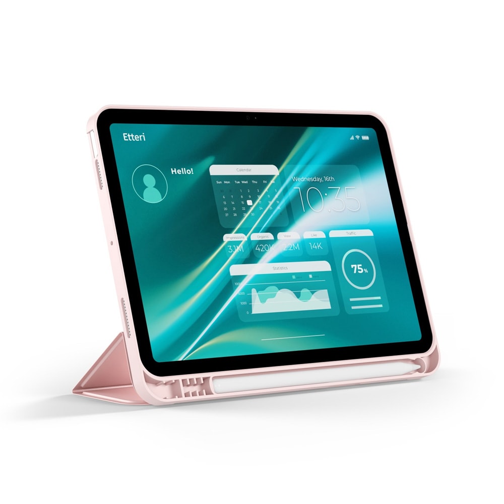 Etteri Tri-Fold Cover til Samsung Galaxy Tab A9+ 2023 11" - Pink
