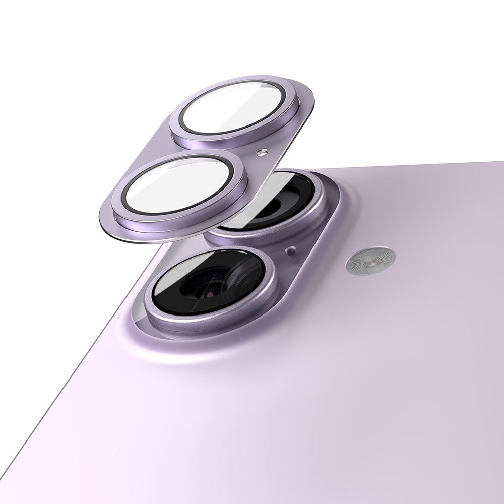 Etteri kamerabeskyttelse til iPhone 17 – 9H linsebeskytter / kameradæksel – pink