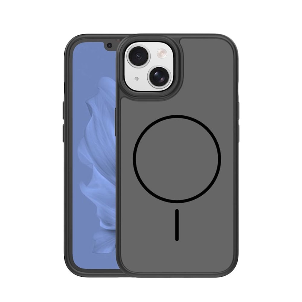 Tyndt bagcover med MagSafe til iPhone 15 - Svart
