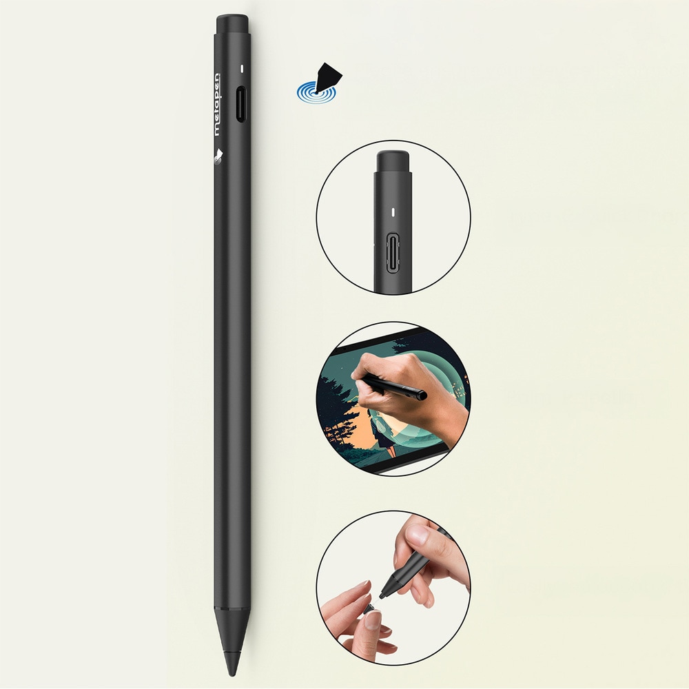 Metapen Pen G1 Stylus til Google Pixel Tablet / Amazon Fire - 4096 niveauer af tryk