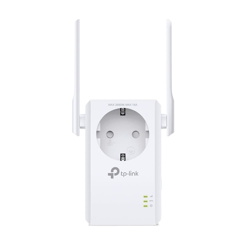 TP-Link TL-WA860RE WiFi-forstærker / 300 Mbit/s range extender / WiFi-repeater med stikkontakt / 2,4 GHz Ethernet-port