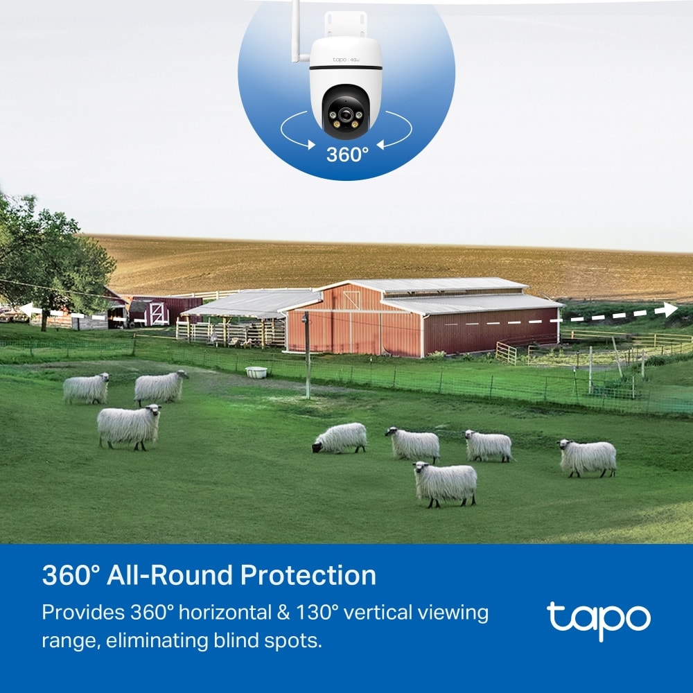 TP-Link Tapo C501GW Overvågningskamera 4G LTE 1080p med Pan/Tilt og IP66