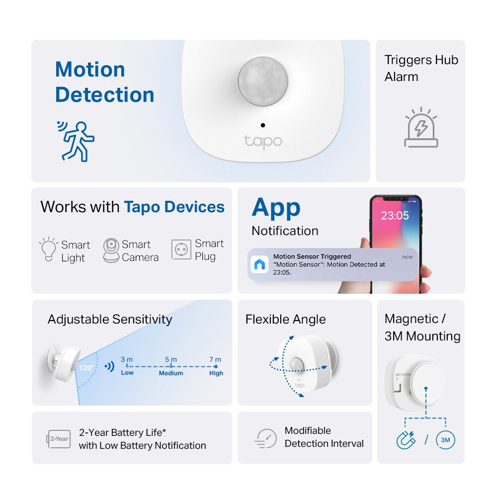 TP-LINK Smart bevægelsessensor Tapo T100