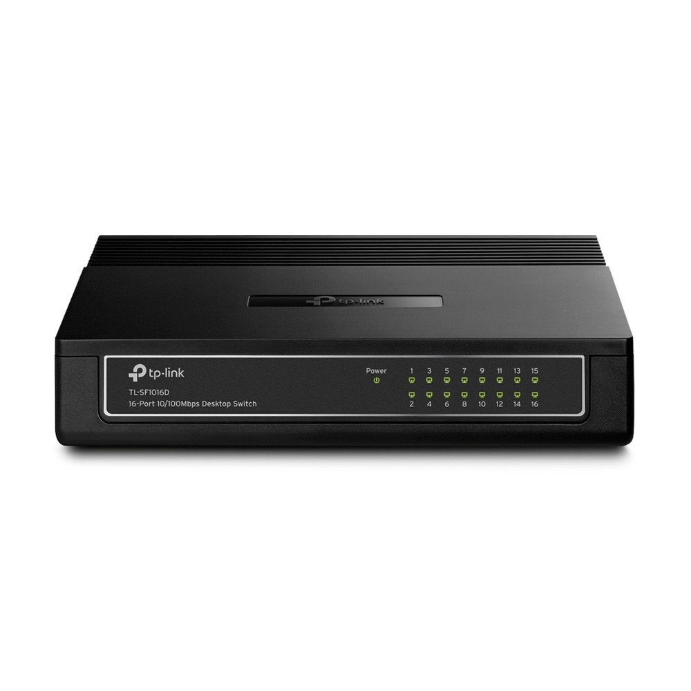TP-Link TL-SF1016D netværksswitch / 16-port Fast Ethernet-switch 10/100 Mbit/s