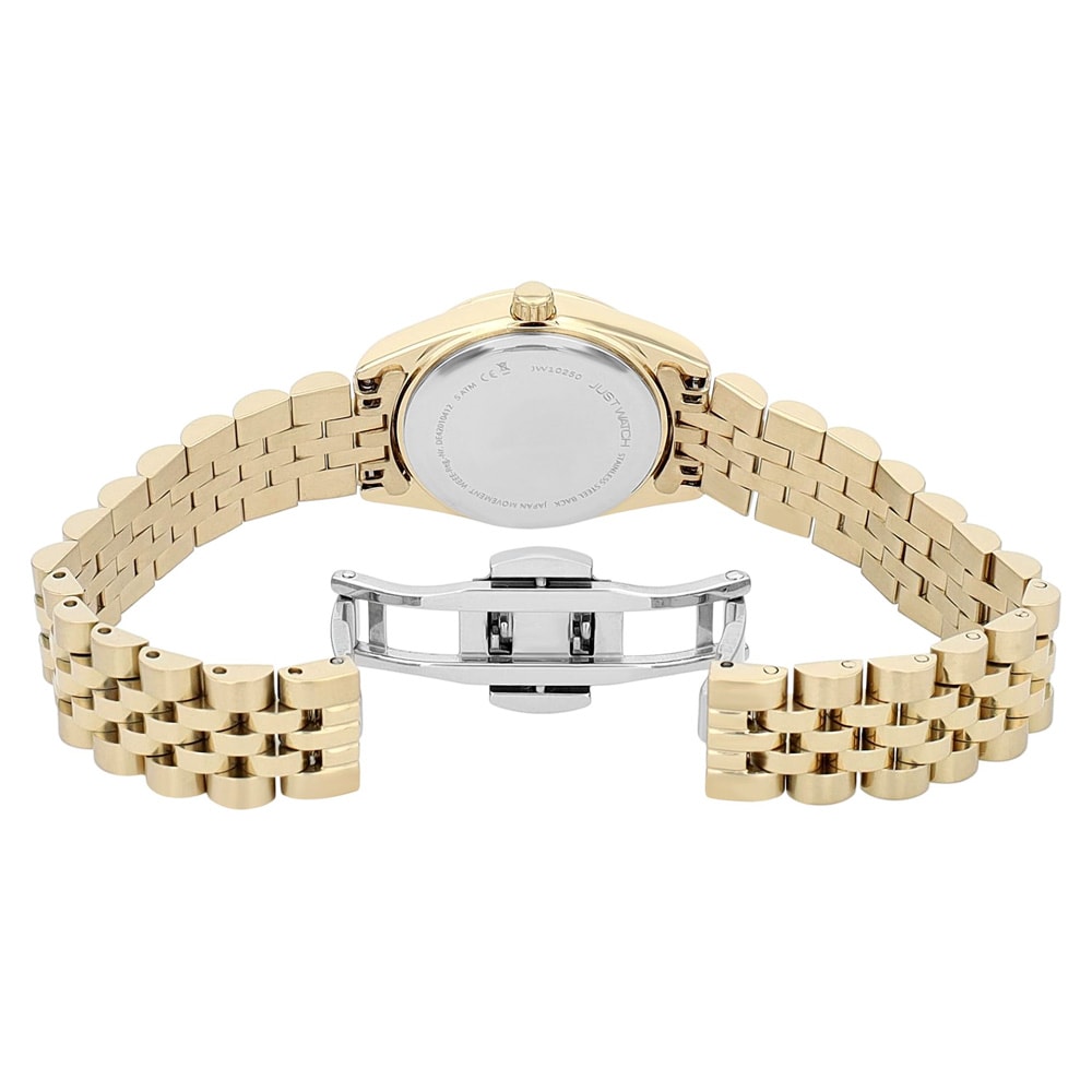 Just Watch Else Dameur med stållænke / Armbåndsur / Ur – sølv/guld