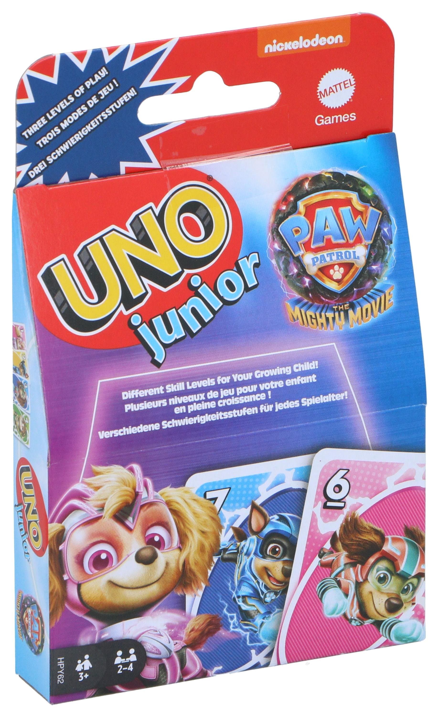 UNO Junior Paw Patrol kortspil / kortspil for børn Paw Patrol / familiespil for børn 3+ år