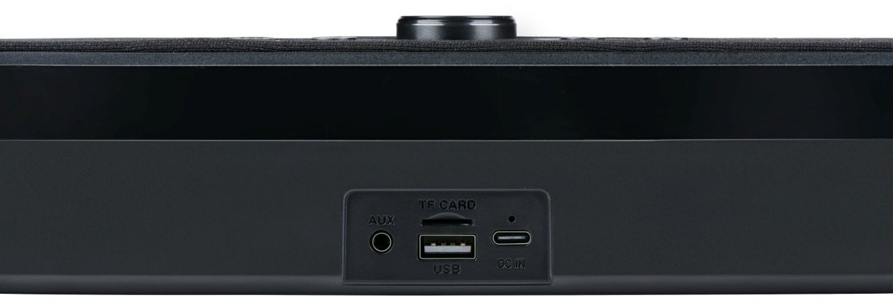 Bluetooth-soundbar med RGB LED / kompakt højttaler med lyseffekt / trådløs soundbar til musik, film og gaming