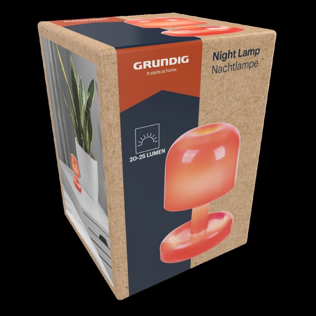 Grundig natlampe dekorativ LED / batteridrevet natlampe / stemningsbelysning bordlampe