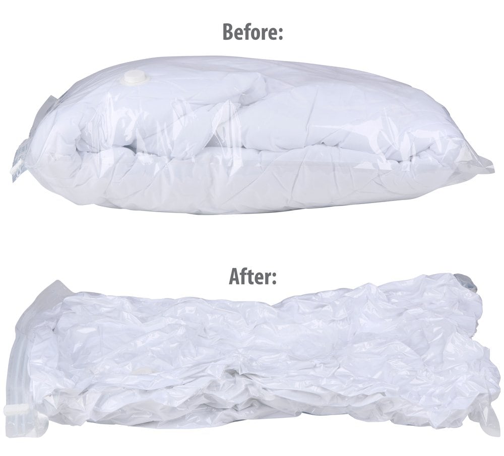 Vakuumpose 33x23 cm / vakuumopbevaringspose til tøj / pladsbesparende opbevaringspose / genanvendelig vakuumpose