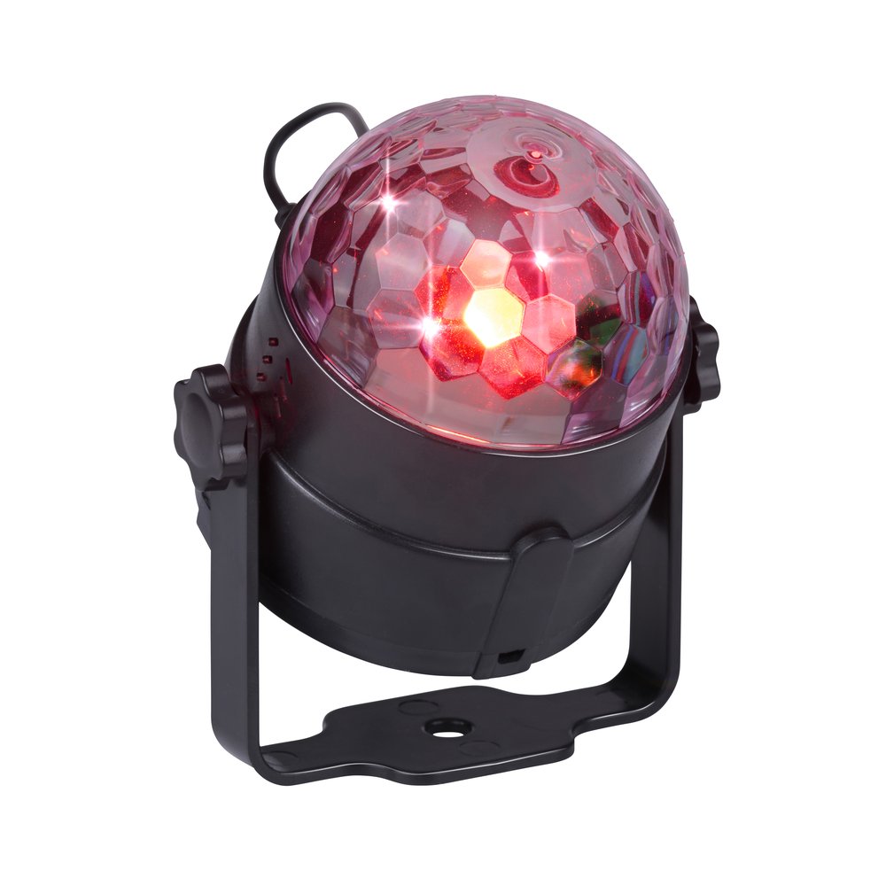 Grundig RGB-diskolys med fjernbetjening / LED-festlys med farveskift / diskolys med musiktilstand