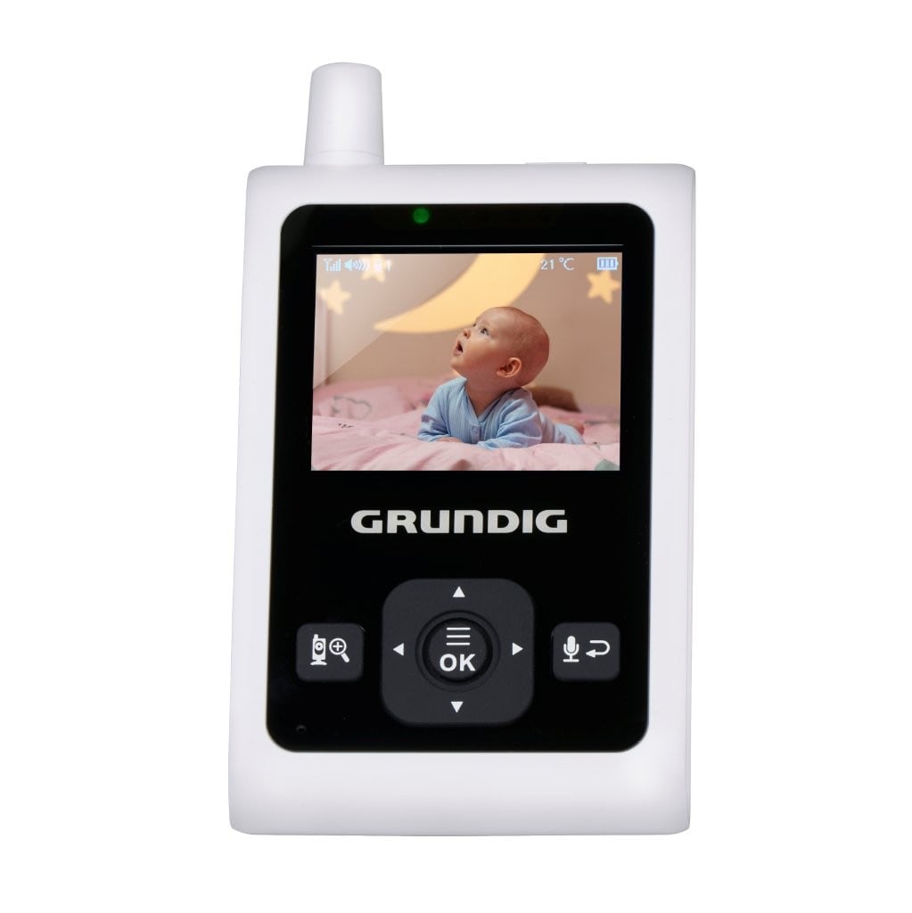 Grundig trådløs babyalarm med kamera 2,4" / videobabyalarm med nattesyn / babmonitor med tovejskommunikation
