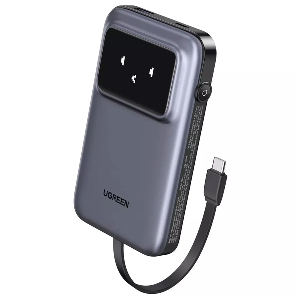 Ugreen Powerbank 10000mAh med indbygget USB-C-stik