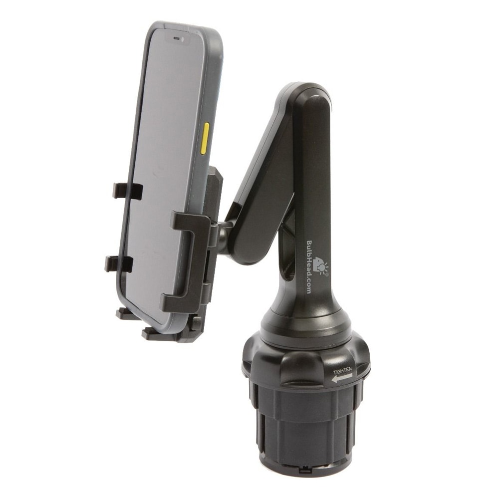 Mobiltelefonholder / telefonholder / holder til bilens kopholder med 360° rotation