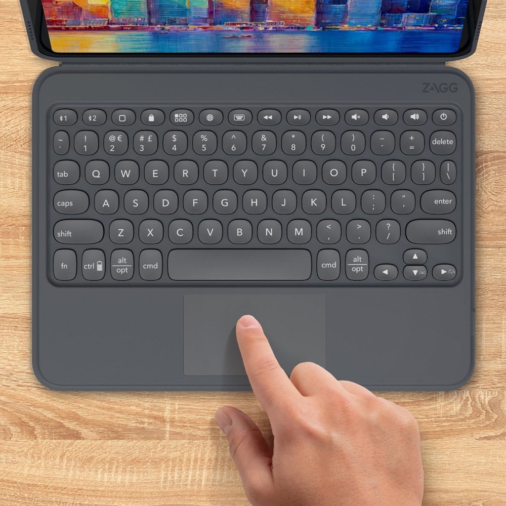 Zagg Pro Keys iPad 10,2" 7.–9. generation / tastaturetui med pegefelt / Bluetooth / QWERTZ