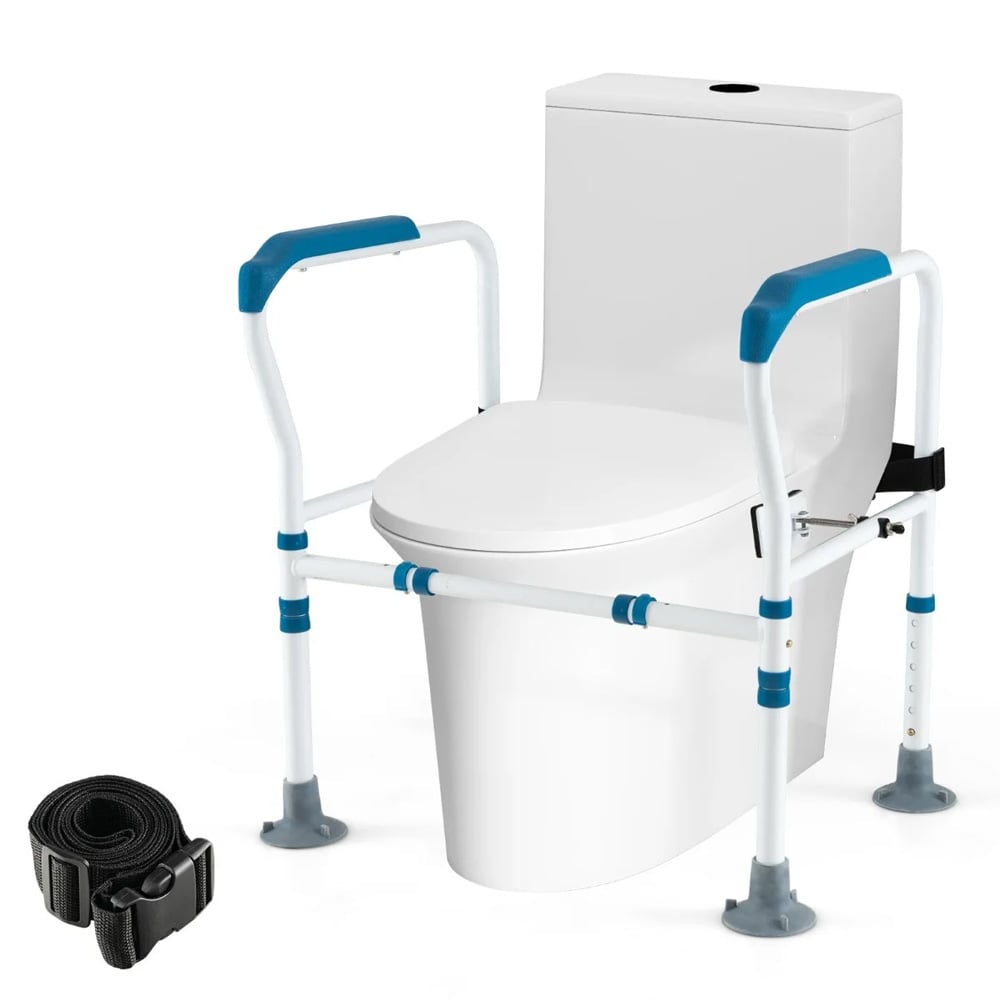 Fritstående toiletstøtte / Støttehåndtag til toilet / Toilethjælpemiddel