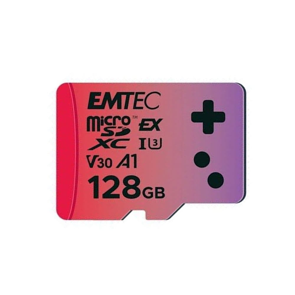 Emtec Express Gaming MicroSDXC UHS-I U3 V30 128GB / hukommelseskort gaming / microSD-kort hurtig lagring
