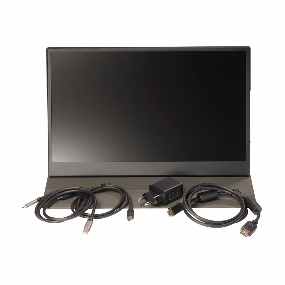 Denver PMO-15604 15,6" bærbar skærm / Full HD IPS-skærm / ekstern skærm med USB-C og HDMI